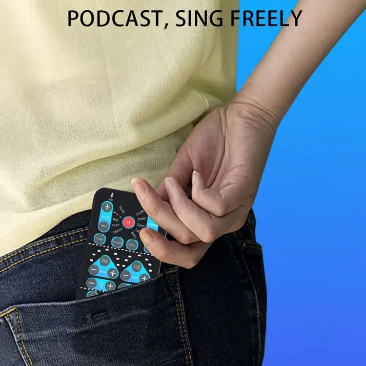 Original Factory Portable M10 Mobile Computer Sound Card Mini Voice Changer K Song Recording Wireless Voice Changer