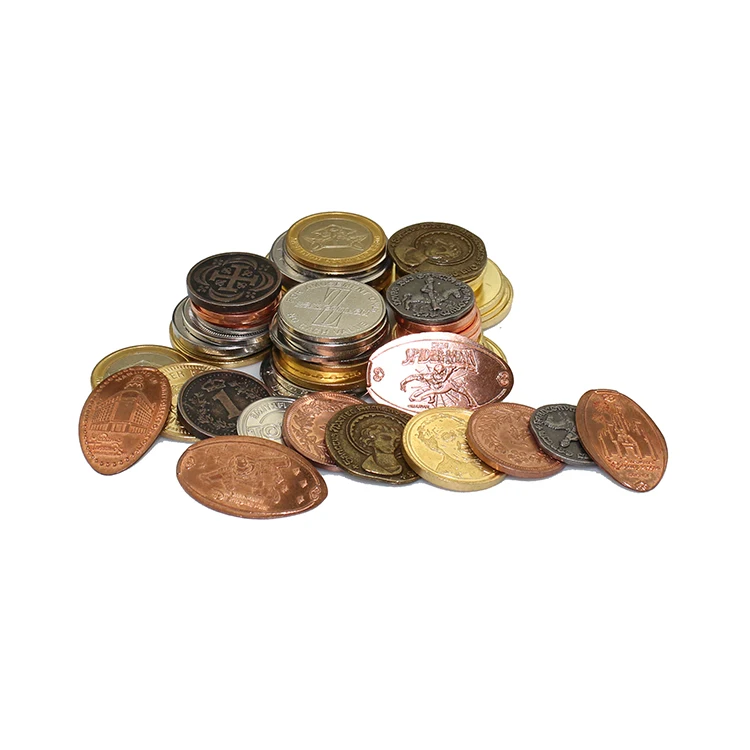 Wholesale Custom Made Brass Metal Amusement Arcade Token Coins