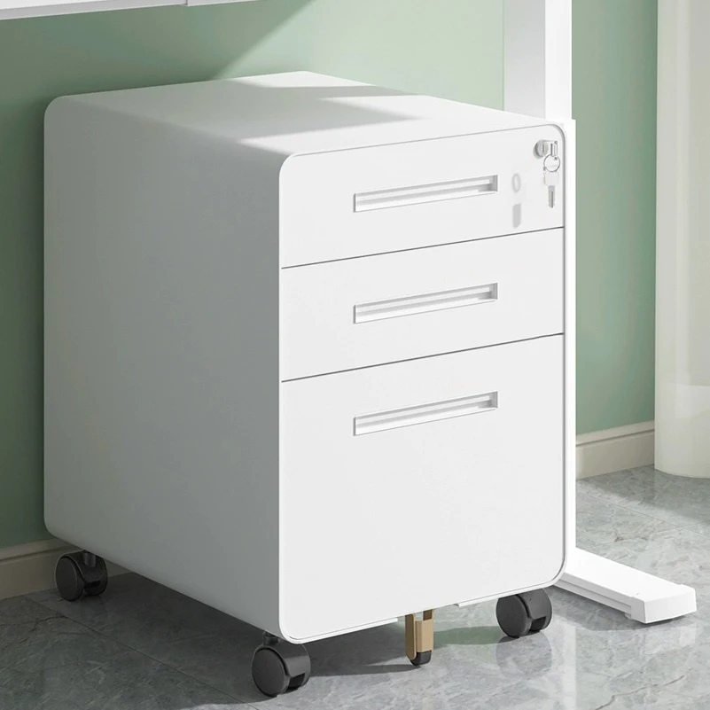 Colorful Mobile Office Metal Steel Rolling File Cabinet Safety and Private Lockable Filing Cabinet