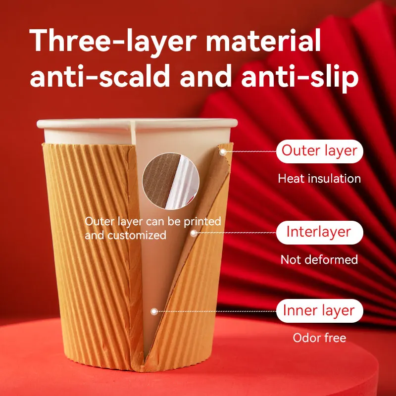 Eco Friendly Hot Cold Beverage Compostable Logo Print Disposable Coffee Paper Cups