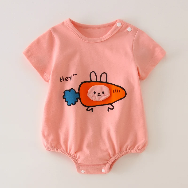  Оптовая продажа; Хлопковая одежда с цветочным принтом; Одежда для малышей; Комбинезоны новорожденных; Милая маленьких девочек Комбинезон От 3 до 6 месяцев