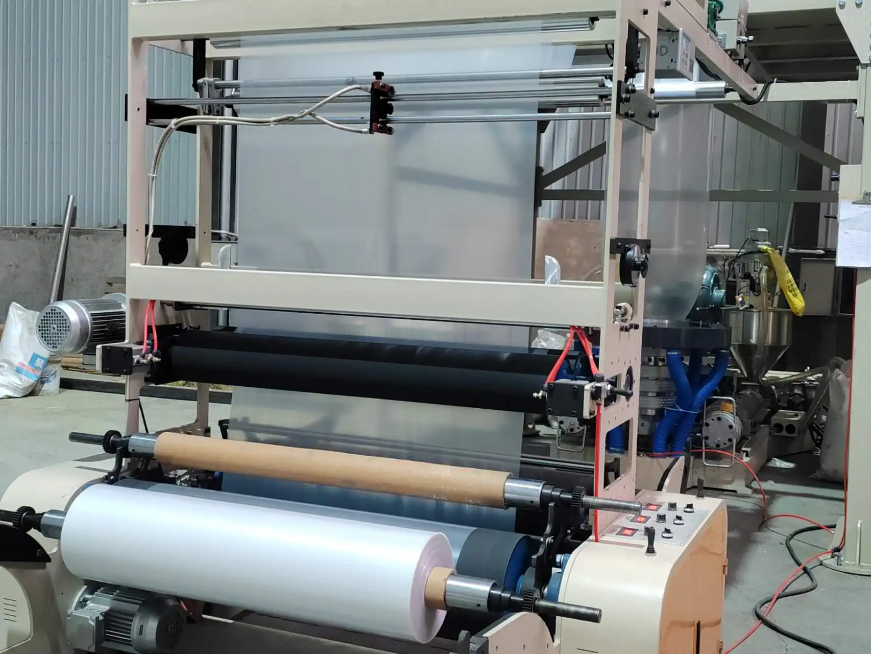 super supplier high efficiency high quality plastic pe film roll garbage bag making machine price