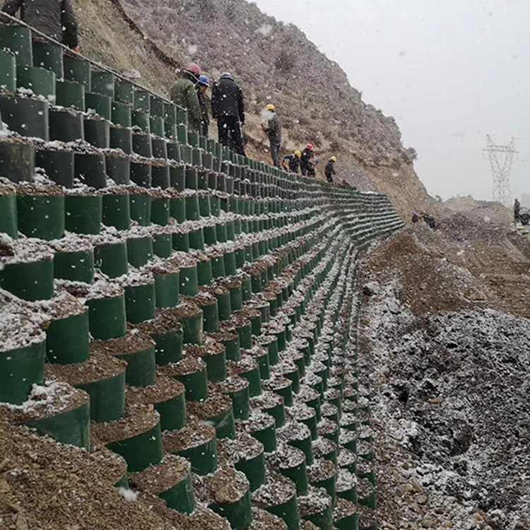 Textured perforated HDPE plastic geocell manufacturer price gravel grid geo cell for road construction