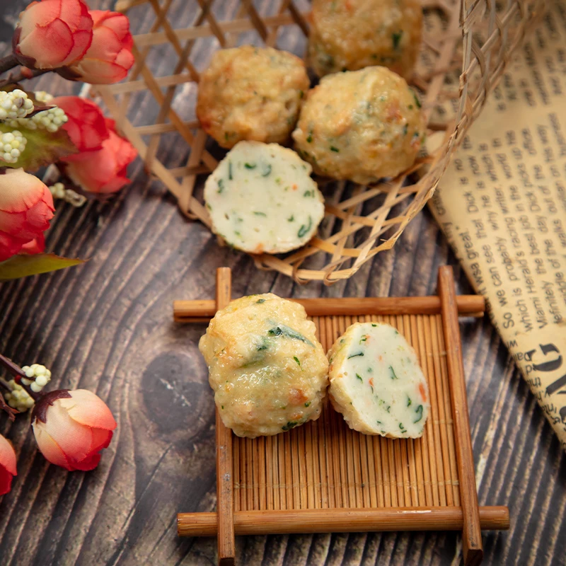 High quality OEM Frozen food vegetable seafood fish ball surimi food hotpot food