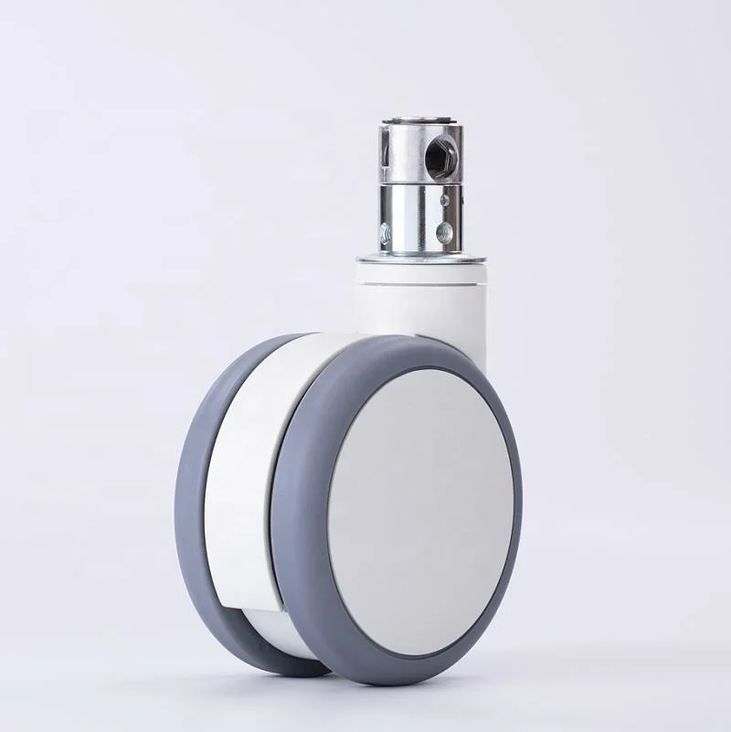 medical caster wheel for hospital bed central locking caster
