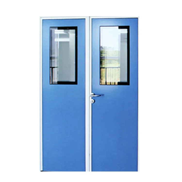 Support customized automatic sliding doors clean room door operation room door with metal sensor lock windows and blinds