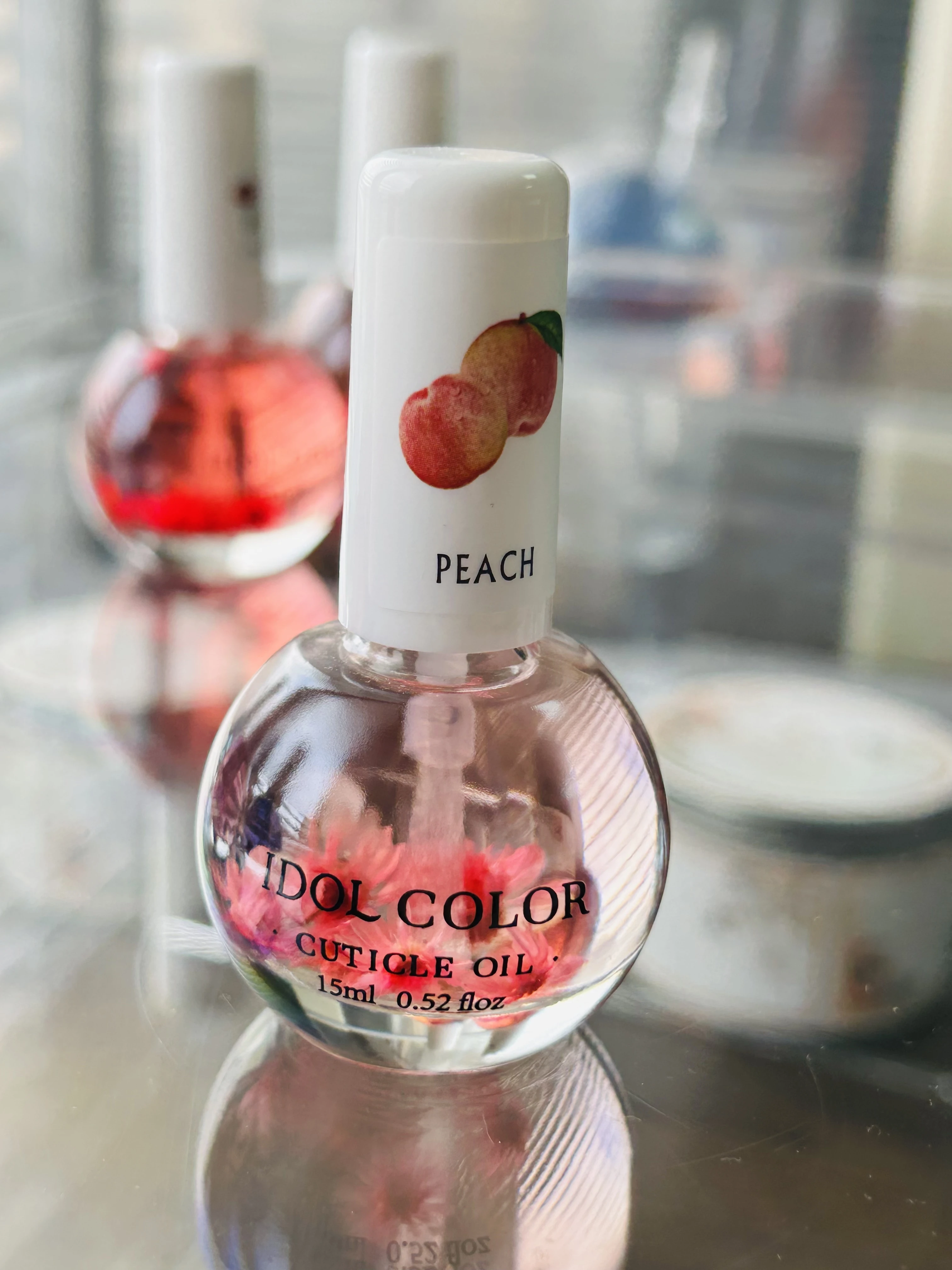 Beauty Care Cuticle Oil Repair Nail Salon Fruits Cuticle Revitalizer Oil Pen Nail Care Polish Serum Nail Art Gel with Dry Flower