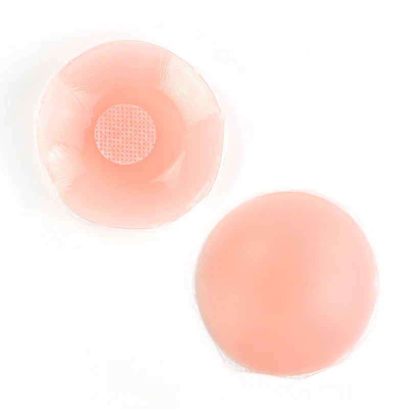 Silicone Nipple Covers Solid Reusable Silicone Nipple Covers Breast Pasties Self-Adhesive No Show Bra For Women