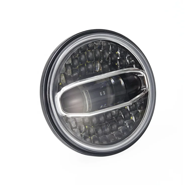 7 inch led car headlight kit for jeep jl led headlamp,Auto lighting system 7 inches round Motorcycle headlight for Harley