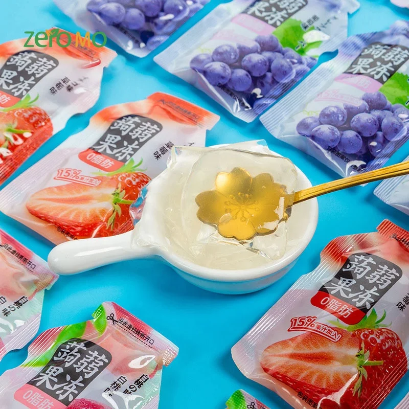 Peach Flavor Ready To Eat Fruit Wholesale Sweet Cool Beverage Snack Afternoon Dessert Konnyaku Jelly