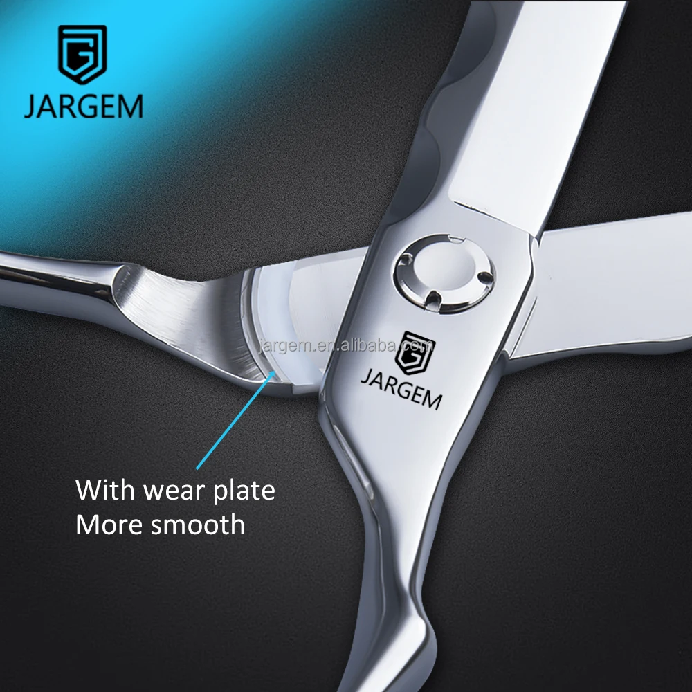 CNC Series Professional Hair Scissors Barber Tools with Wear Plate Limited Hair Cutting Scissors Cobalt Alloy Steel