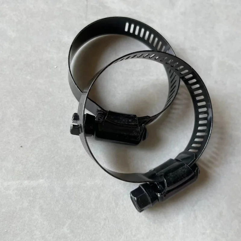 201/304/316 Stainless Steel American Type Hose Clamp Black Auto Part Clamp Fastener Worm Drive Perforated Pipe Hose Clips Clamps