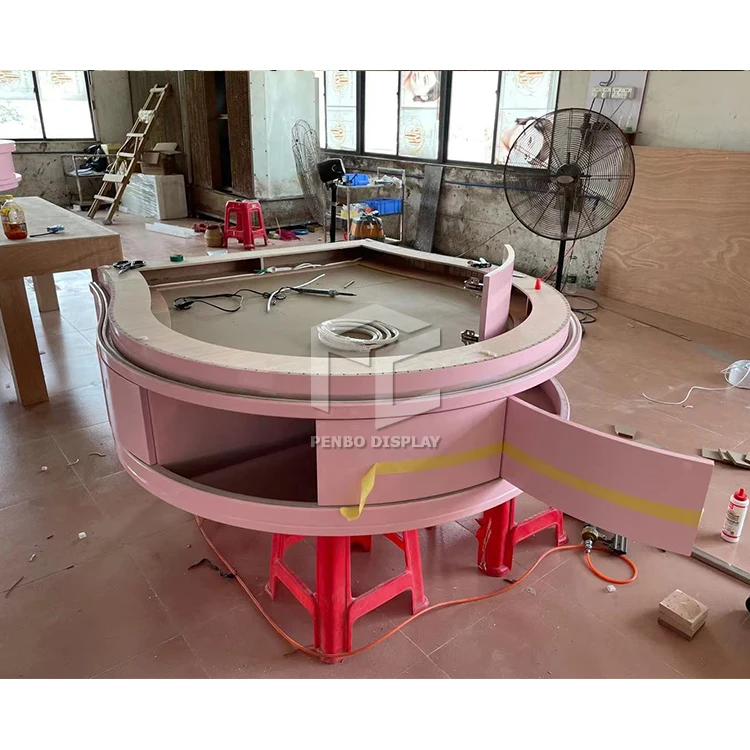 Pink Beauty Salons Store Cosmetic Shop Decoration Design Beauty Showcase Beauty Shop Interior Decor