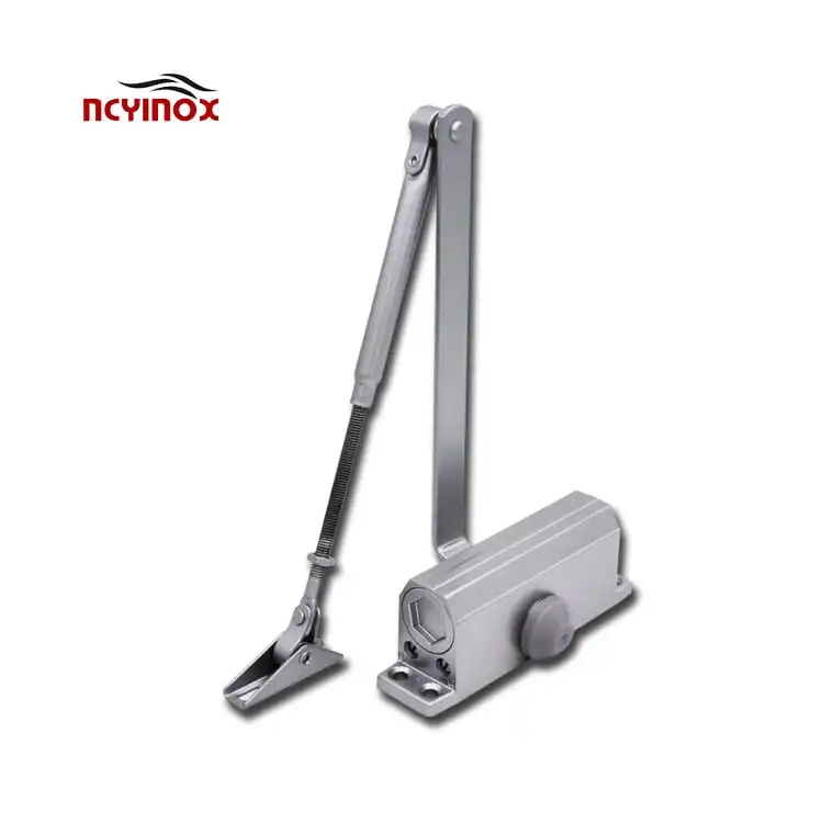 pentagon automatic door closer 180 degree aluminum fireproof hydraulic door closer (1600342861736)