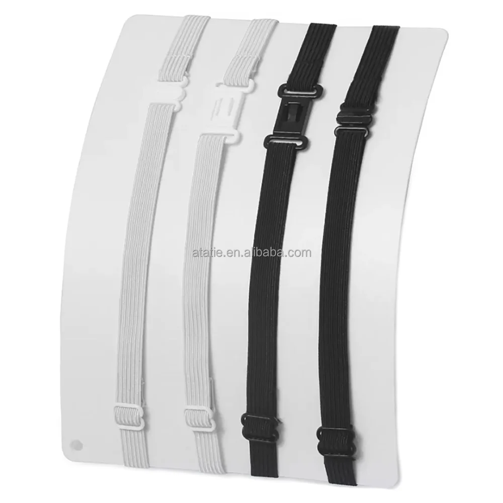 Wholesale Promotional Elastic Adjustable Bow Tie Straps In Black And White