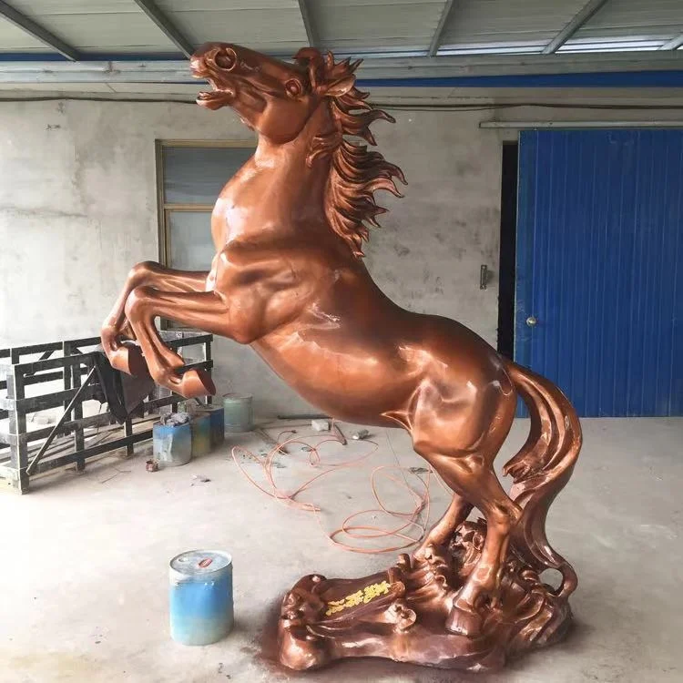 Garden Decoration Metal Sculpture Life Size Bronze Beautiful Horse Sculpture Bronze Copper Sculpture