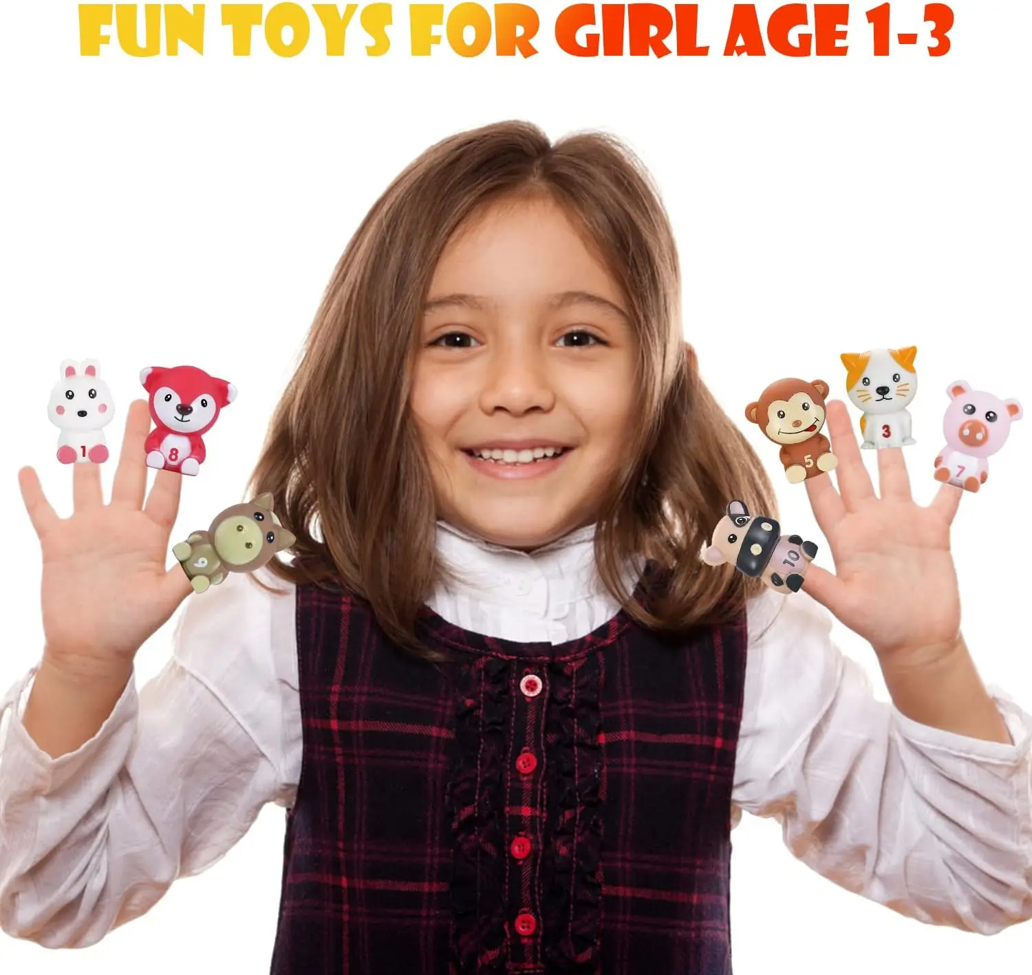 Farm Animals Finger Puppets Baby Montessori Toys Baby Educational Toys Montessori Farm Animals Toy Set For Kids Toddlers