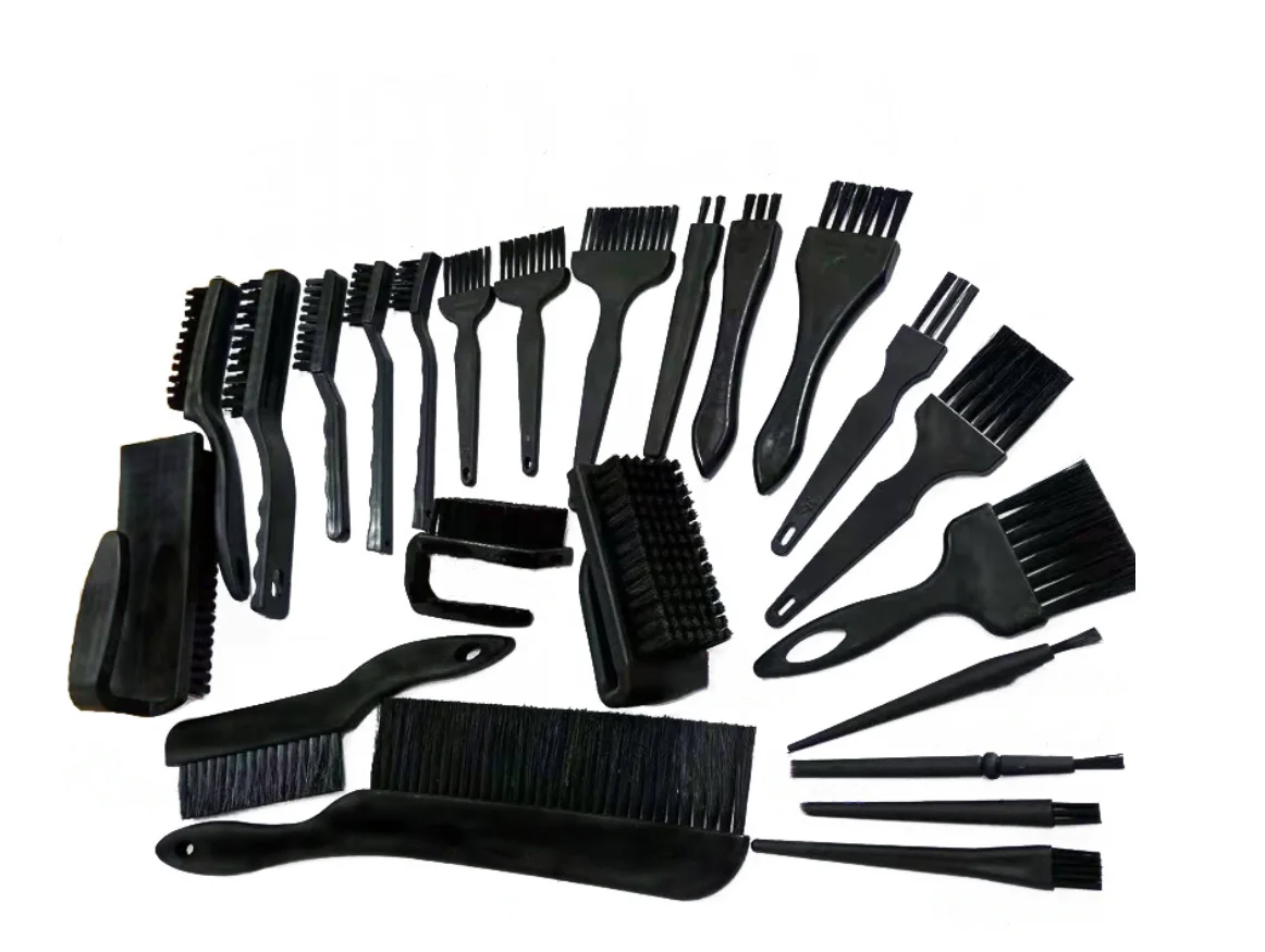 Dust Free Conductive Carbon Fiber ESD Brush Antistatic Hair Brush for Cleanroom