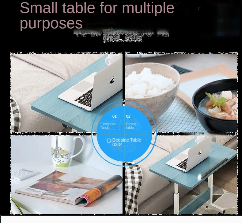 Customizable hot selling desktop rotatable laptop desk bed simple modern mobile lift table