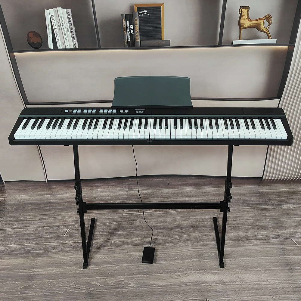 Foldable Piano 88 keys Standard Touch Sensitive Keyboard Portable Smart Edition Folding Digital Piano MIDI Bluetooth YIMO3001