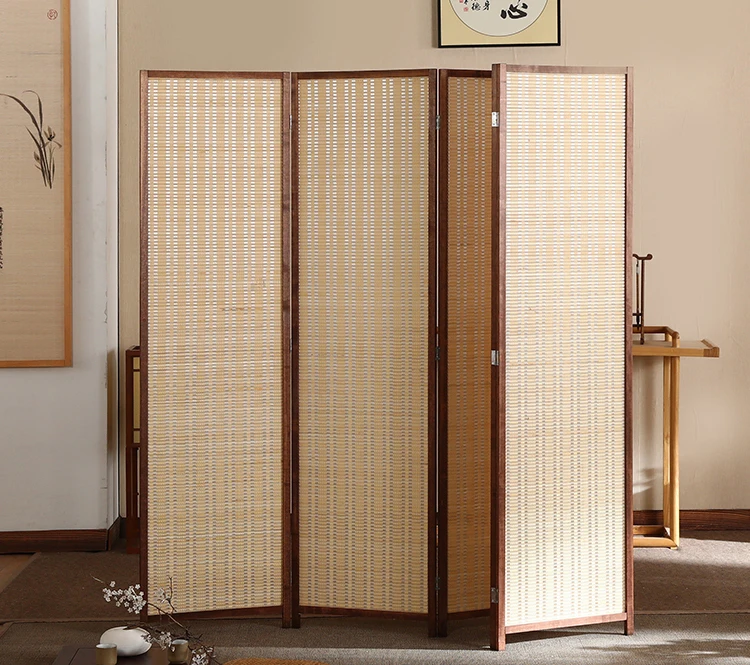 Chinese Hot Sell Bamboo Folding Room Screen Divider Office Partition