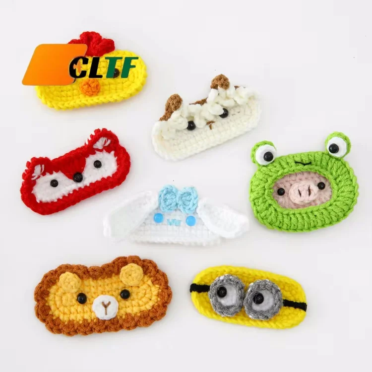 Latest Hot Sale Handmade Crochet Cartoon Hair Clip Cute Elephant Hairgrips Hairpins Kids Child BB Baby Hair Accessories for Girl