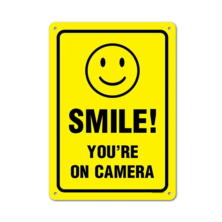 Wholesale International Street Warning Aluminum Board Video Surveillance Security Reflective Traffic Road Sign