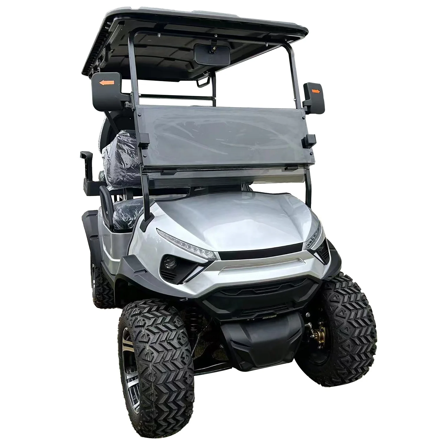 Chinese Good Price  72 Volt 4x4 Off-road Electric Golf Cart With Rain Cover