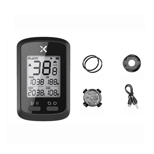 
XOSS G+ GPS Bike Computer Wireless Bike Speedometer connects to heart rate and cadence sensors Ciclocompudator 