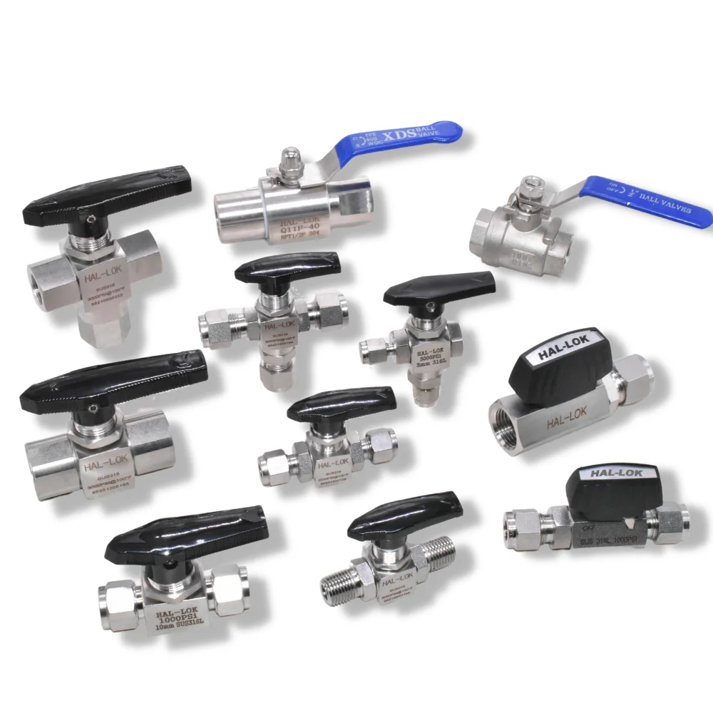 Swagelok SS304 316 1 / 4NPT Высококачественная ручка из нержавеющей стали 2 шт. шариковый клапан с внутренней резьбой
