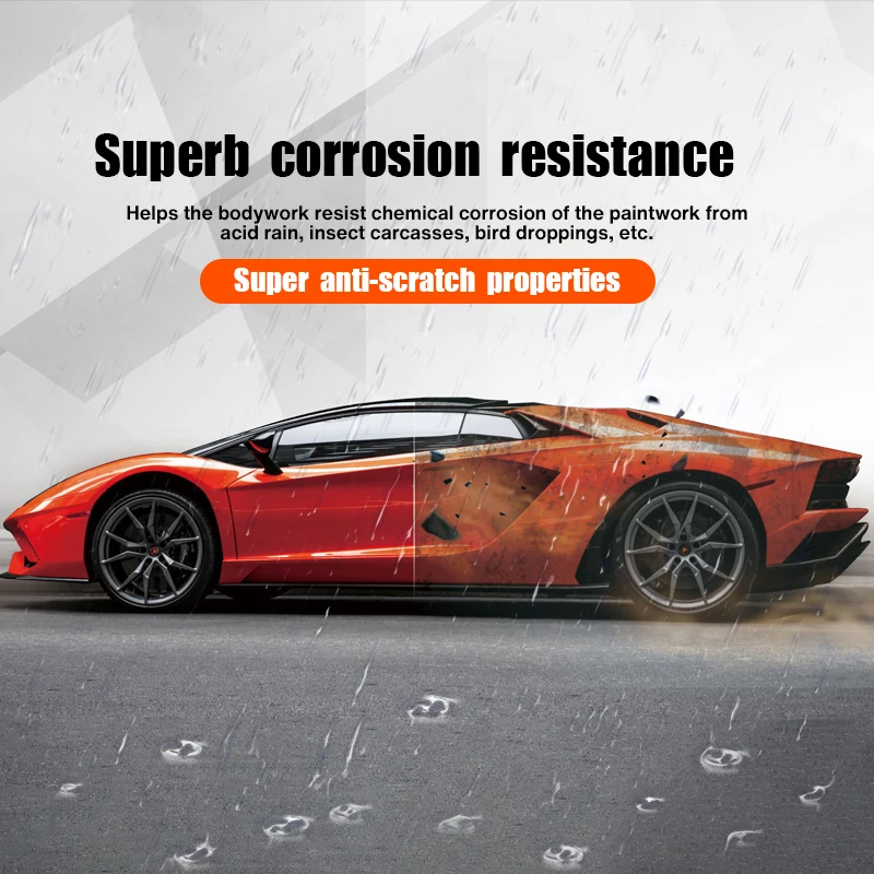Orange paint change color tpu anti-scratch wear liquid spray coat suitable for cars