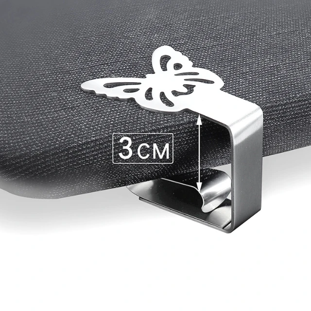 Great for Outdoor Kitchen Butterfly Tablecloth Clips Heavy Duty Strong Stainless Steel Tablecloth Clips Holder