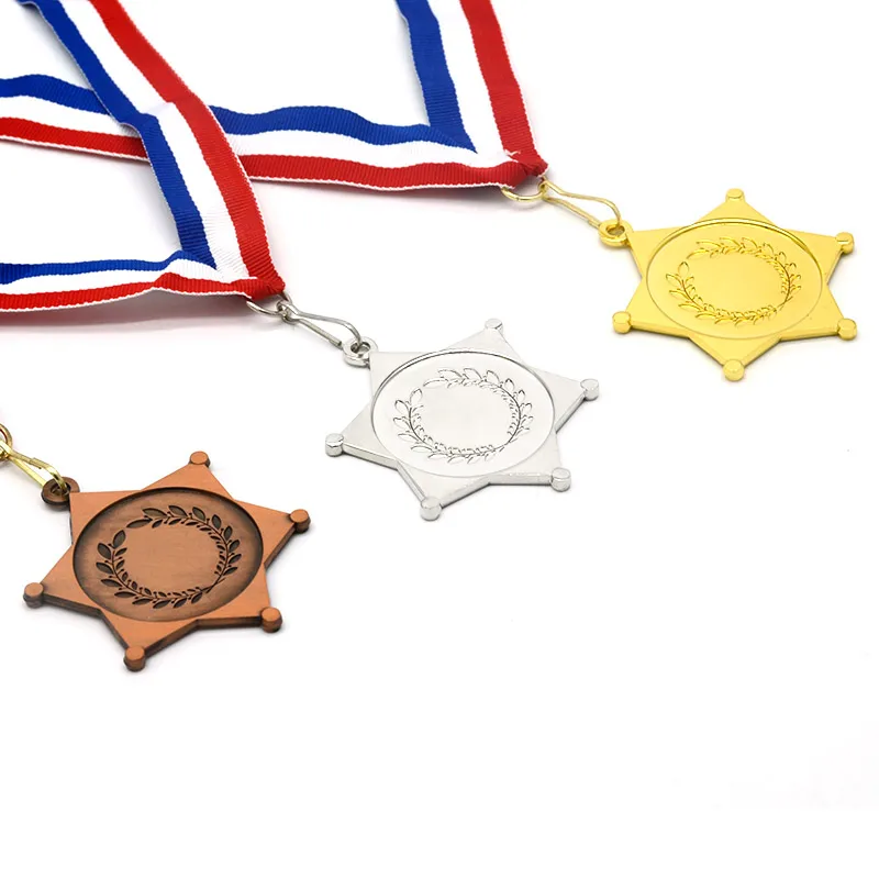 Longzhiyu 17 years china supplier cheap award customised 3d gold bronze silver blank medals gold foil medal
