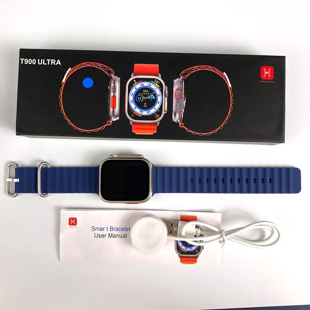 2023 New Series 8 Ultra Smart Watch T900 Ultra Full Touch Screen Wireless Charging Reloj Inteligente Smartwatch