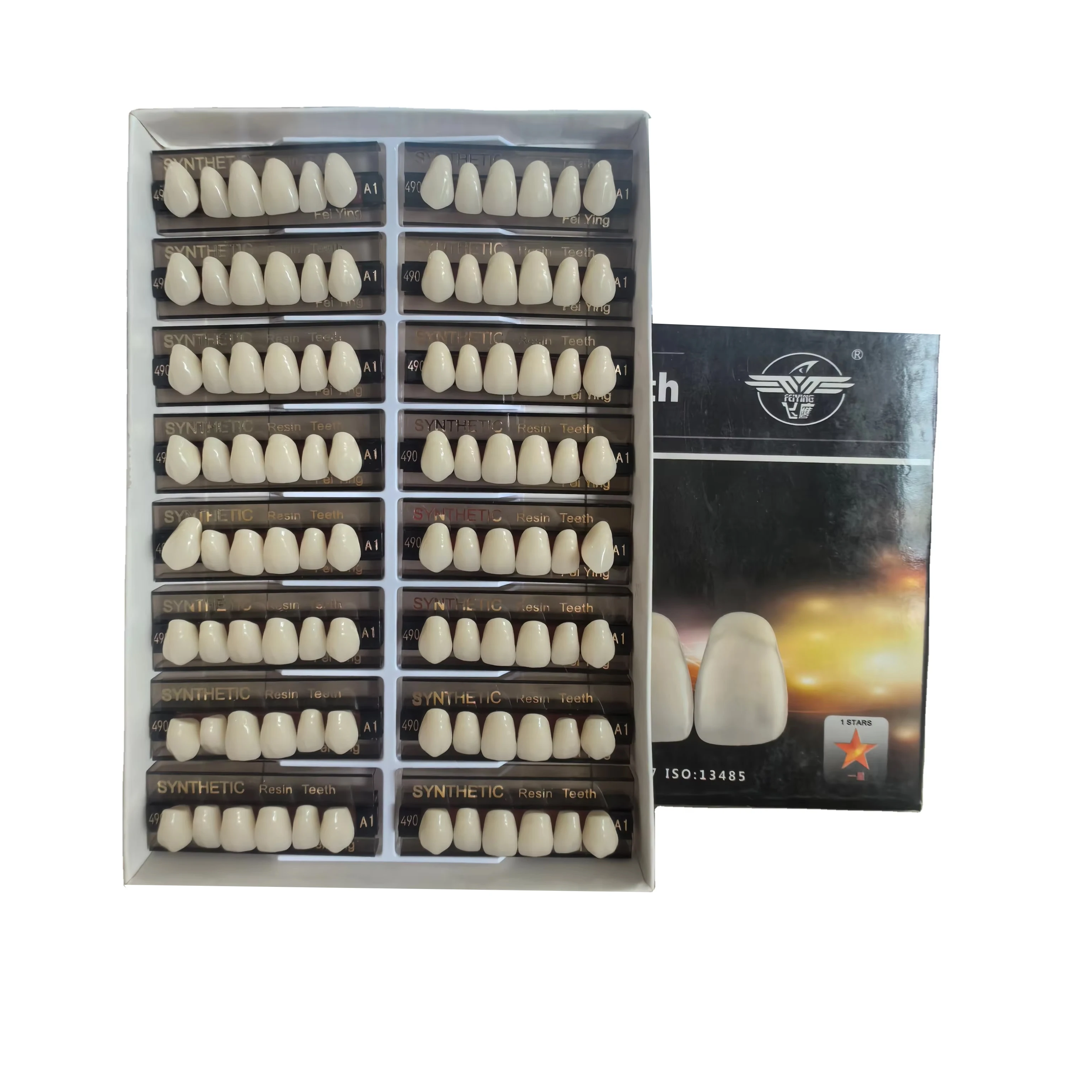 OEM Multi Layer Dental Acrylic Resin Teeth For Dentures Synthetic Resin Acrylic Teeth Dental Prosthesis