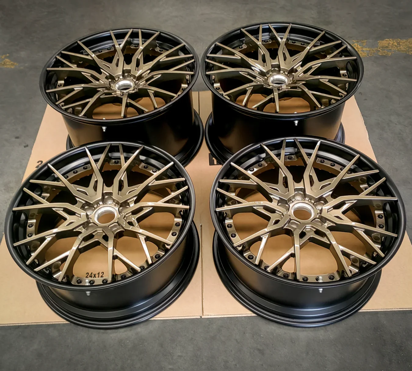 BOLUN Wheel Rim Monoblock Brushed 22 Inch Gold Aluminum 6061 5x120 16 17 18 19 20 21 22 Inch Wheels For Bmw e36 e39 e46