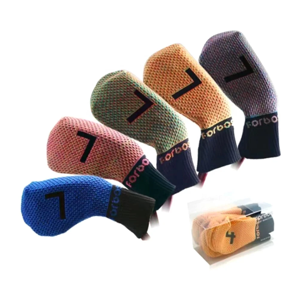 knitted Golf Iron head Cover wholesale golf equipment