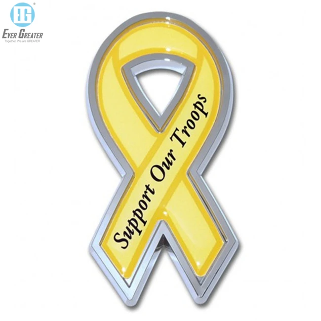 Customized ABS Car Badges Embossed Metal Sticker Car Chrome Emblems