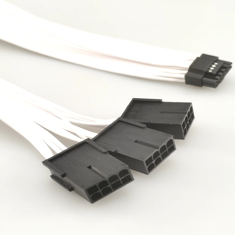 3.0 spacing 12pin connector to 3*6+2 video card TPE material ATX extension cable