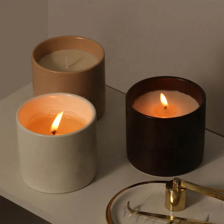 Ceramic Scent Candles Manufacturers Soy Wax Fragrance Candle Private Custom Logo Luxury for Home Decoration SCH Candles Holiday