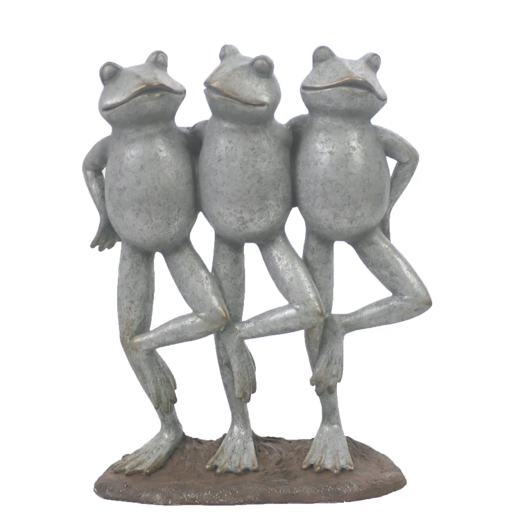 Outdoor Patio Frog Statue Brunnen Garden Ornament Home Decor Garden