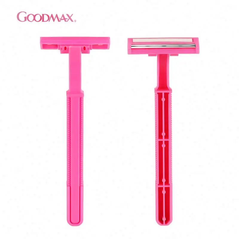 Plastic Straight Twin Blades Shaving Razor Hotel Living Room Disposable Women Razor