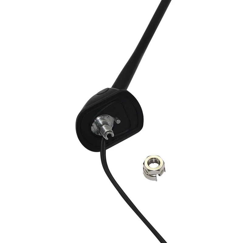 Rotary mast rod AM FM car aerial with motola plug