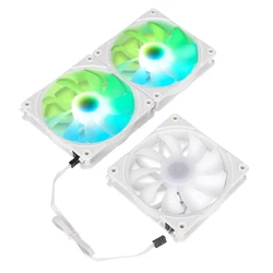 SAMA 12cm fluid bearing silent 12v motherboard computer fun cooler PC lighting cooling fan set for computer case