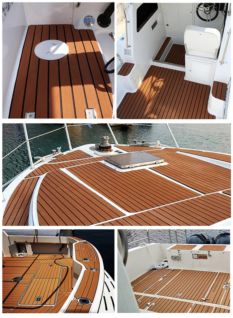 Luxury Waterproof EVA Non Slip Mat Flooring Sheet Boat Air Deck Marine Flooring Faux EVA Decking mat