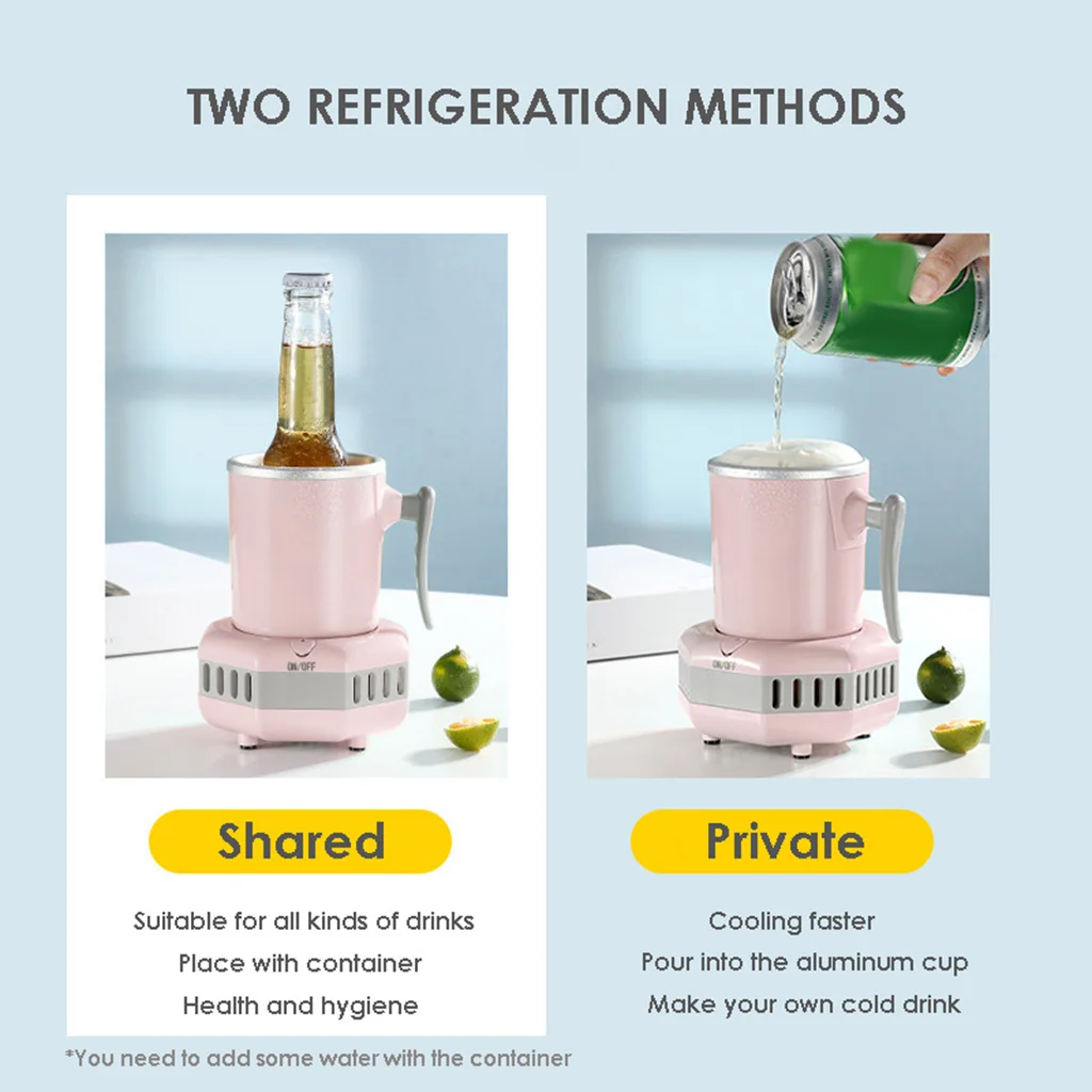 Intelligent Cooling Cup Desktop Cold Drink Machine Mini Fridge Quick Cooling Cup Summer Cooling Small Home New Dropship