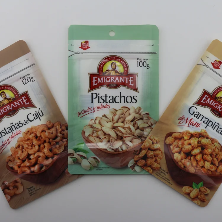 Factory direct sales can customize printed plastic bags food packaging polyester film bag with window