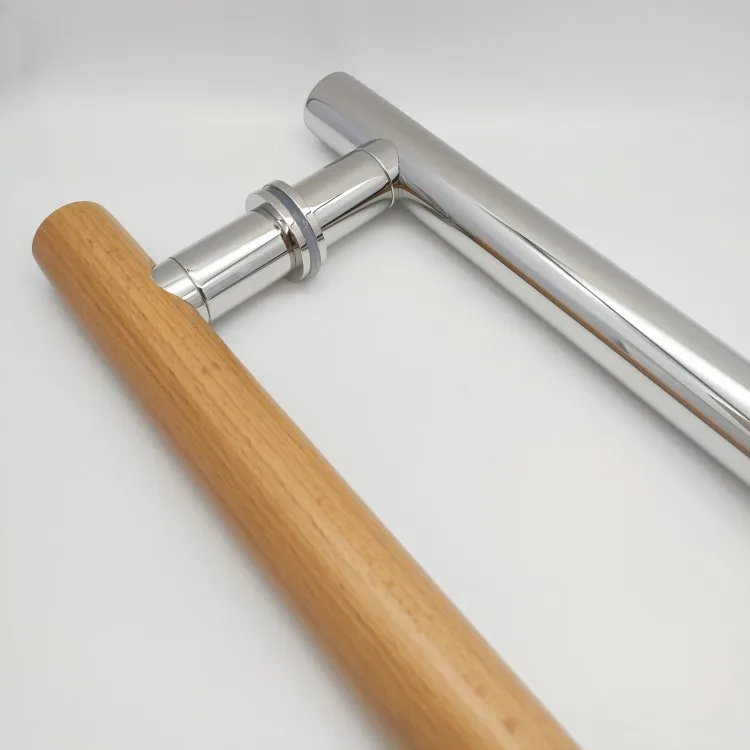 Pull wood long door pull handle modern pull wooden door handle cheap door handle