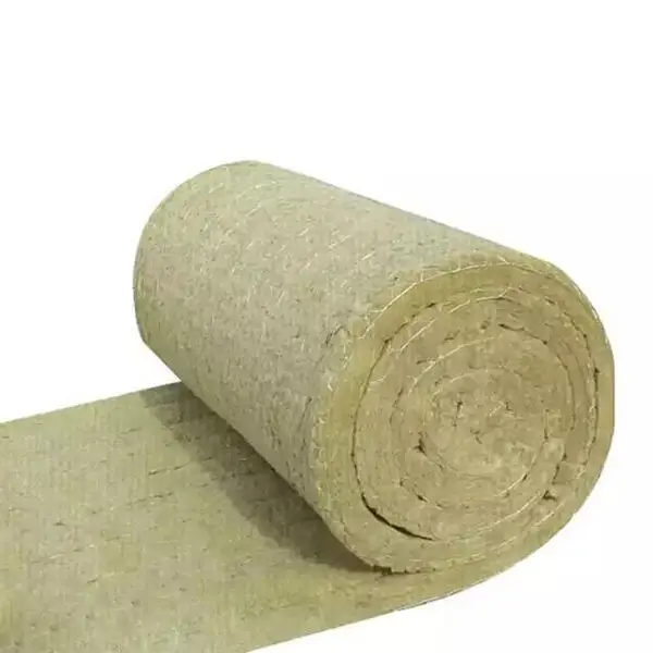 High quality Rock Wool rolls Rock Wool Wired Blankets 100Mm Insulation