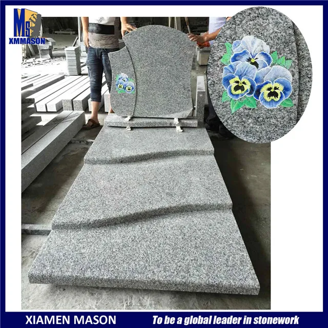 high quality shanxi black granite  himalaya SRE tombstone headstones gravestone pierre tombale with open book and pen